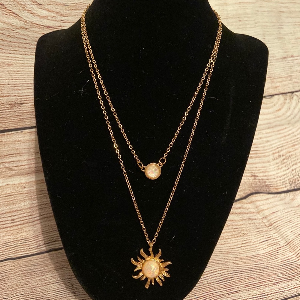 Necklace- double chain choker